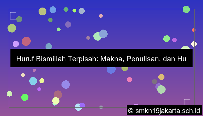 huruf bismillah terpisah