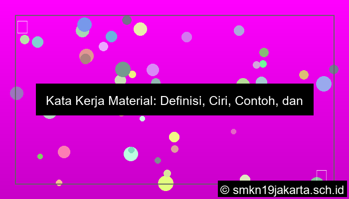 desain kata kerja material
