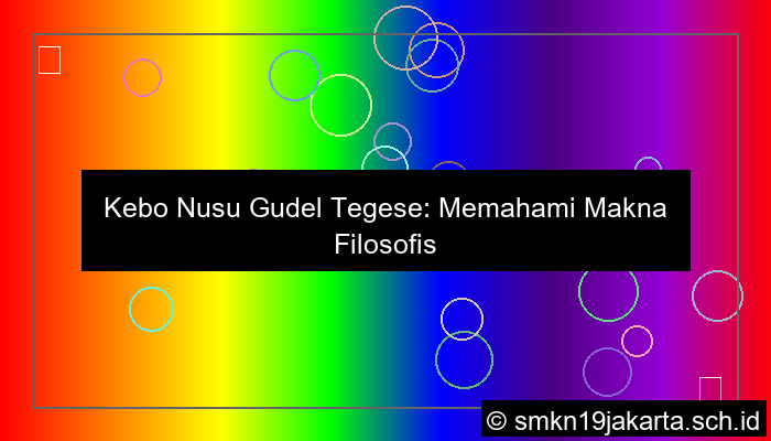 kebo nusu gudel tegese