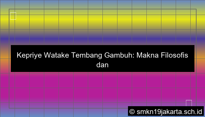 kepriye watake tembang gambuh