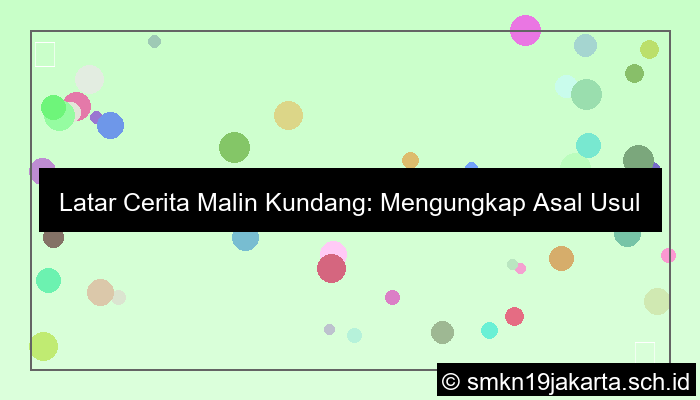 latar cerita malin kundang
