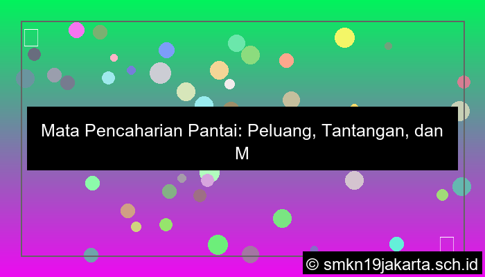 mata pencaharian pantai