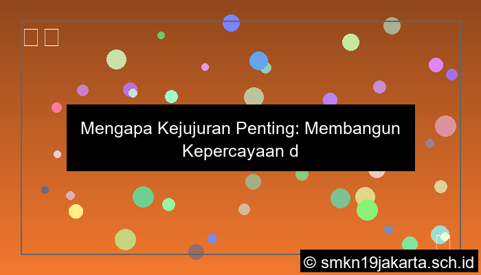 mengapa kita harus jujur