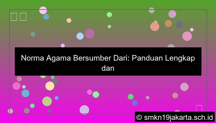 desain norma agama bersumber dari