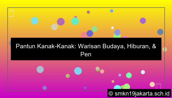pantun kanak kanak