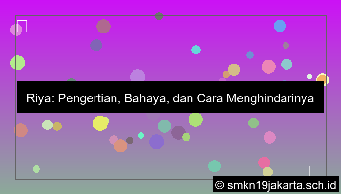 desain pertanyaan tentang riya