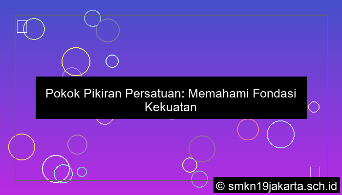 grafik pokok pikiran persatuan