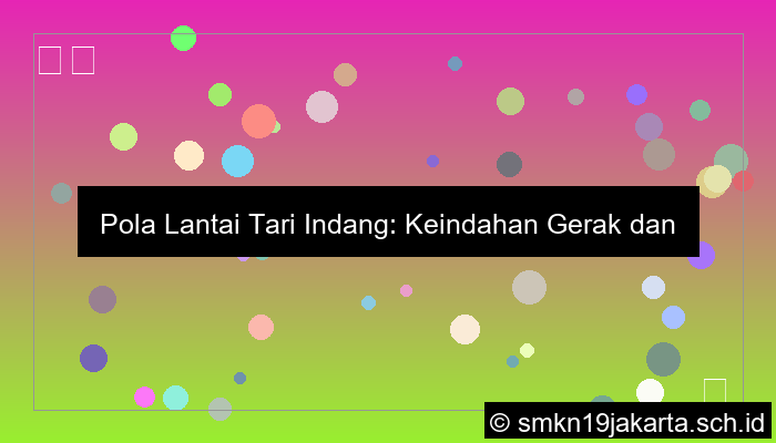 grafik pola lantai tari indang