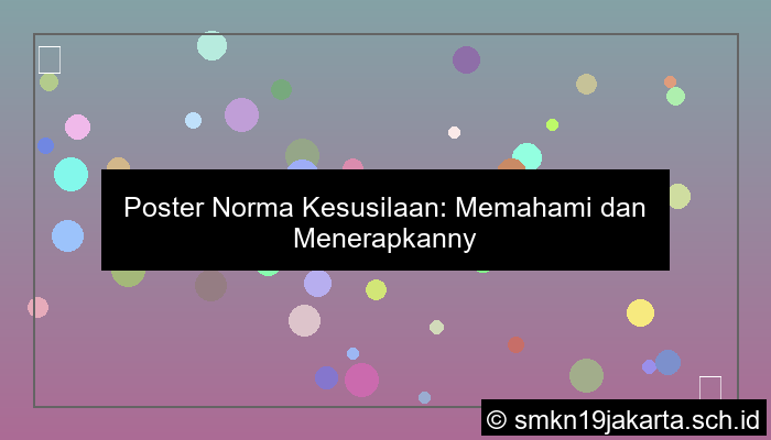 visual poster norma kesusilaan