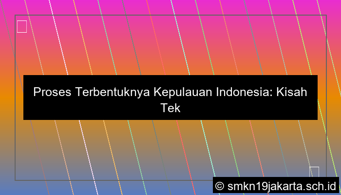 desain proses terbentuknya kepulauan indonesia
