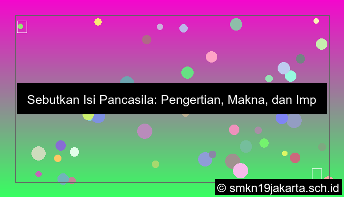 visual sebutkan isi pancasila