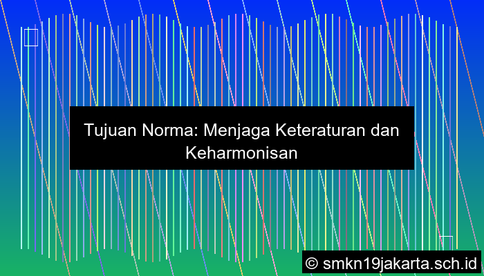 ilustrasi sebutkan tujuan norma