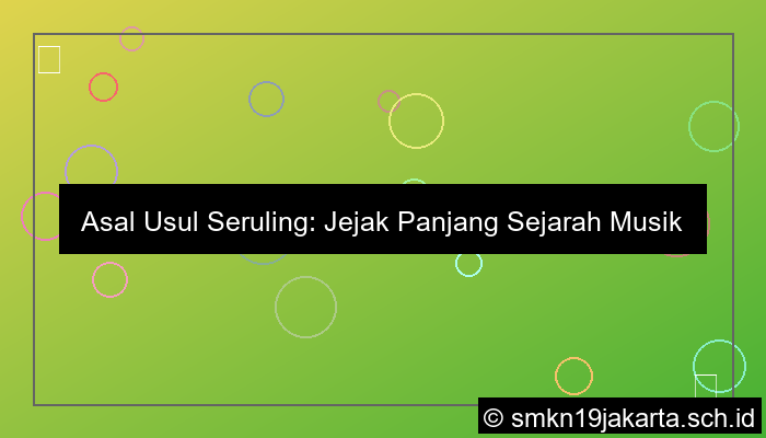 seruling berasal dari