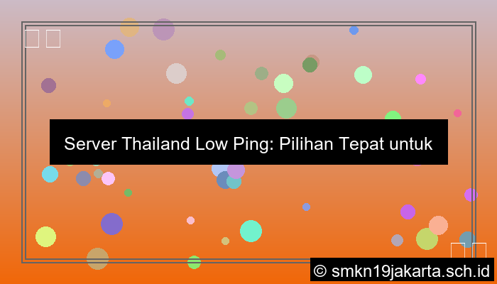 gambar server thailand low ping
