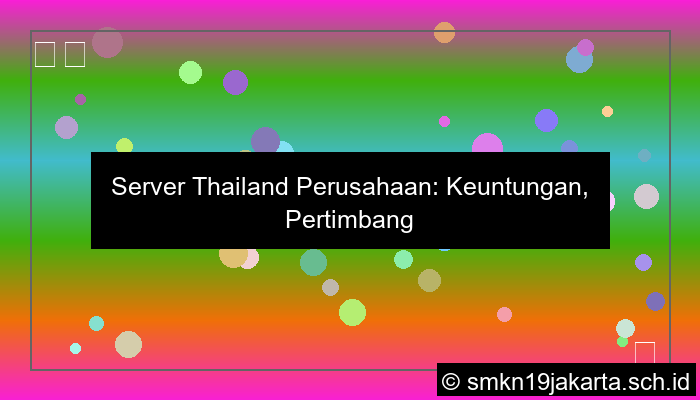 desain server thailand perusahaan
