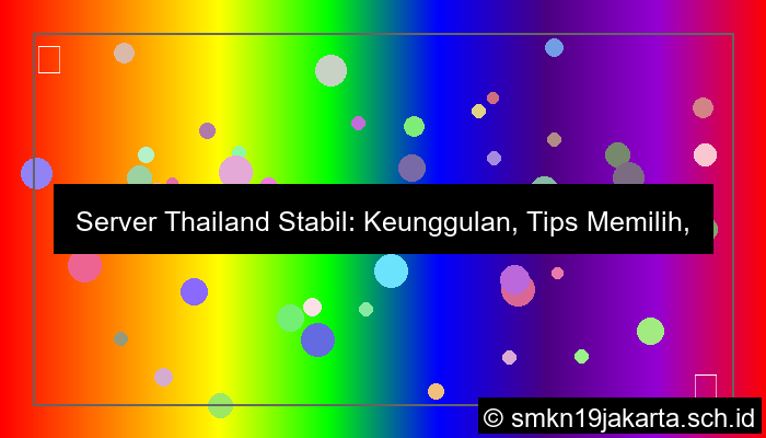 ilustrasi server thailand stabil