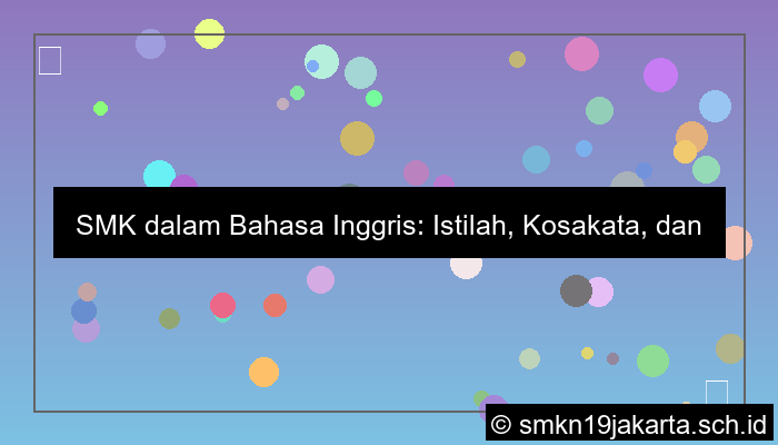 smk dalam bahasa inggris
