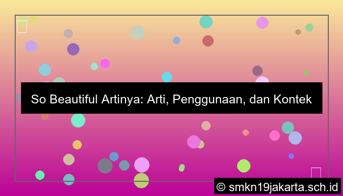 desain so beautiful artinya