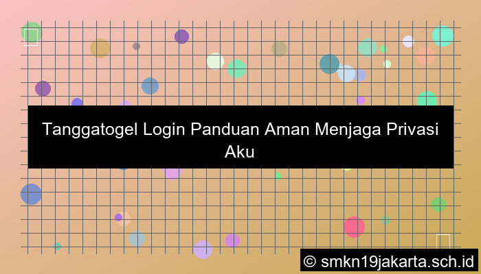 grafik Tanggatogel Login Panduan Aman Menjaga Privasi Akun Online