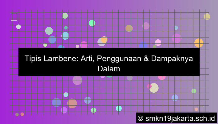 tipis lambene tegese