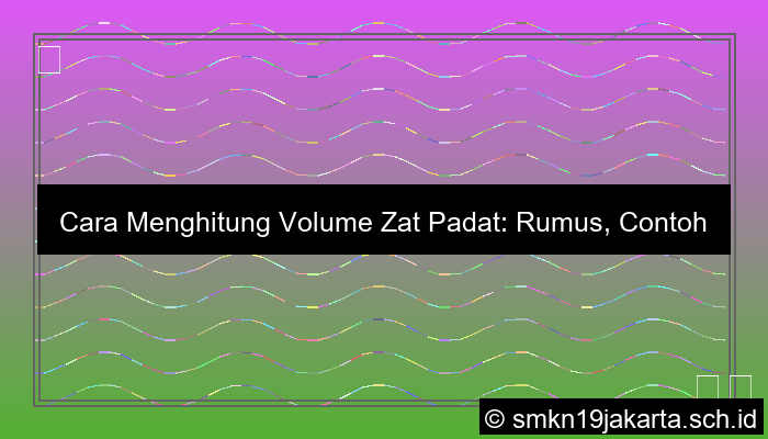 volume zat padat