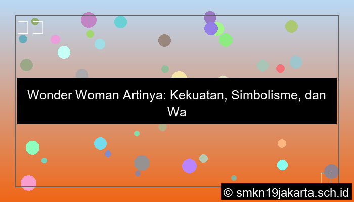 wonder woman artinya