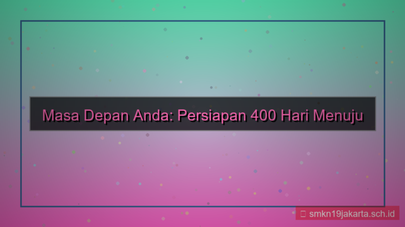 400 hari dari sekarang