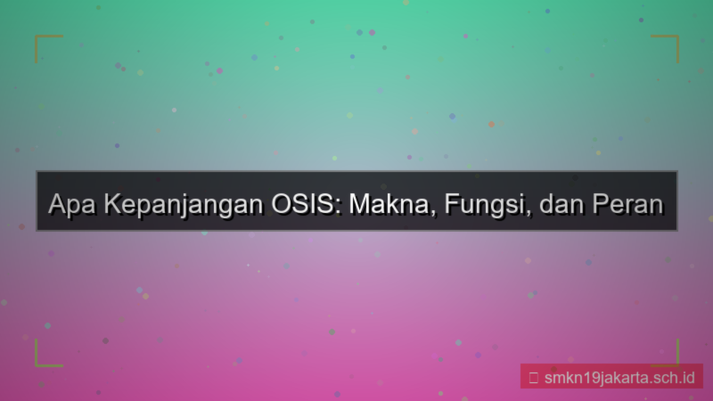 visual apa kepanjangan osis