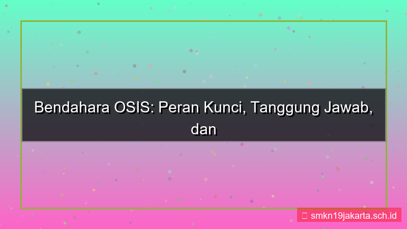 konten bendahara osis