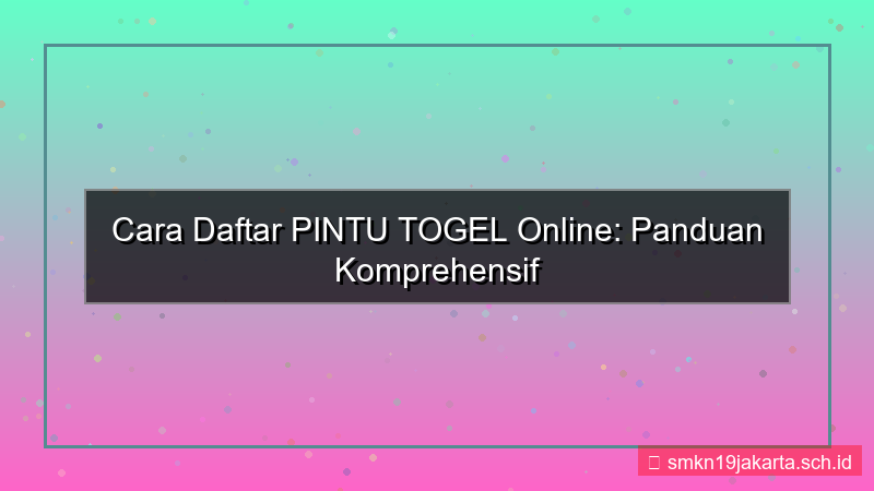 gambar cara daftar PINTU TOGEL online