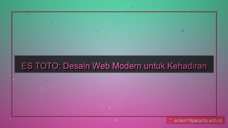 visual ES TOTO desain web modern