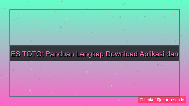 gambar ES TOTO download aplikasi login