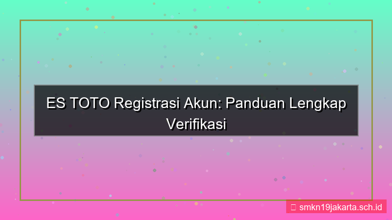 ES TOTO email otp registrasi