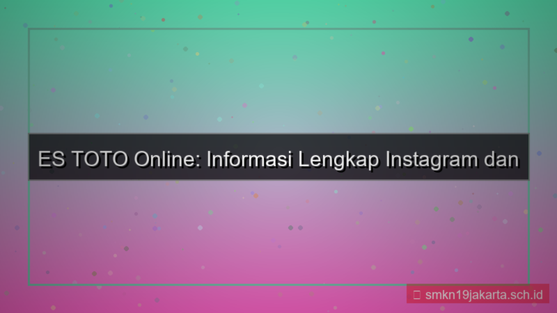 ES TOTO instagram info login