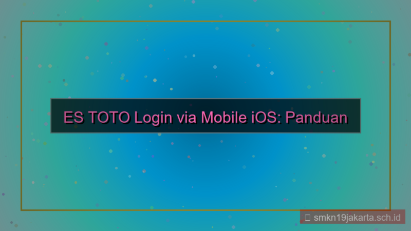 ES TOTO login via mobile ios