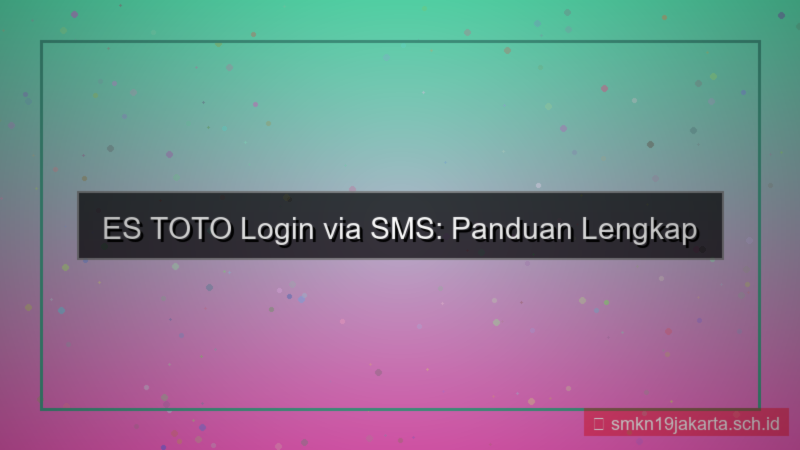 visual ES TOTO login via sms