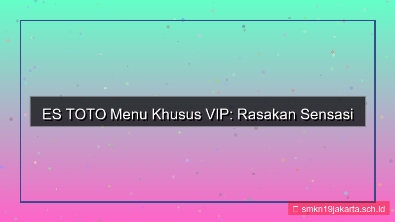 tampilan ES TOTO menu khusus vip