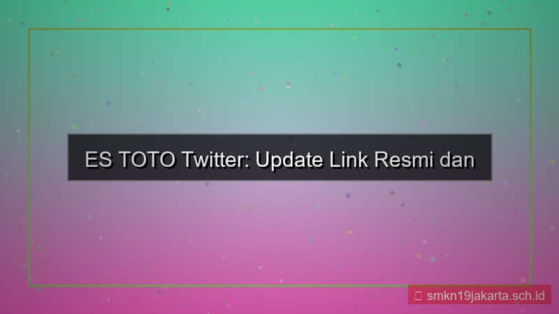 visual ES TOTO twitter update link