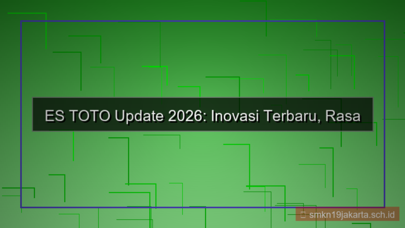konten ES TOTO update 2026 terbaru