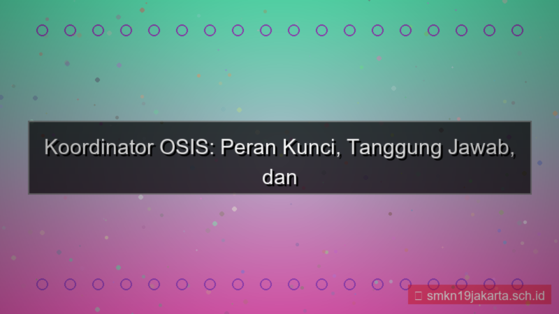 ilustrasi koordinator osis