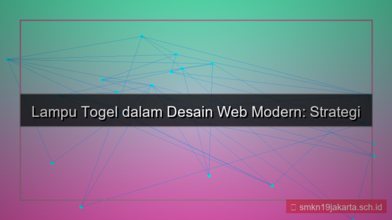 visual LAMPU TOGEL desain web modern