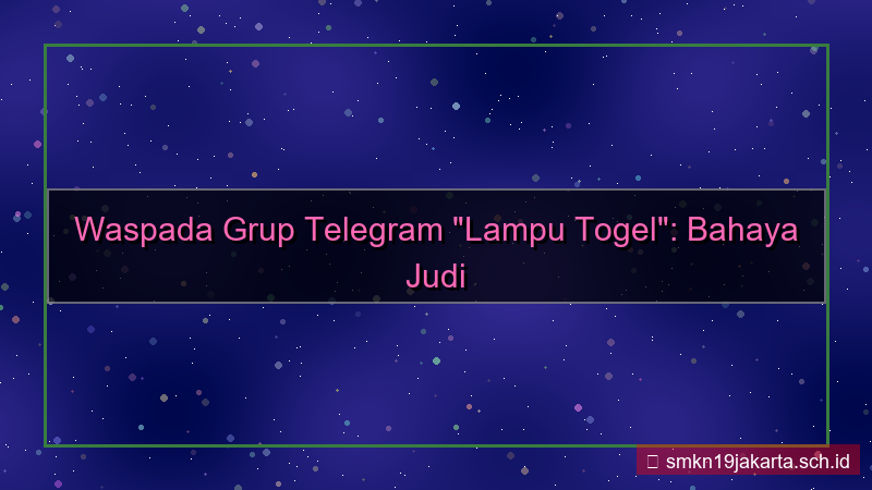 desain LAMPU TOGEL grup telegram daftar