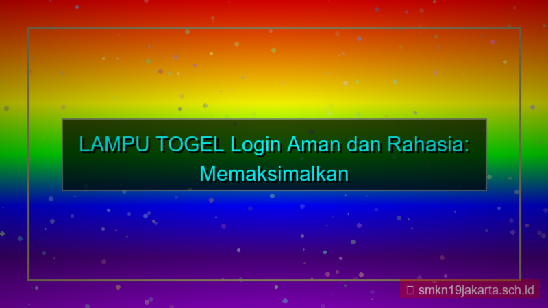 ilustrasi LAMPU TOGEL incognito mode login