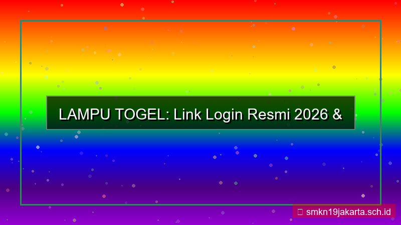 visual LAMPU TOGEL link login resmi 2026