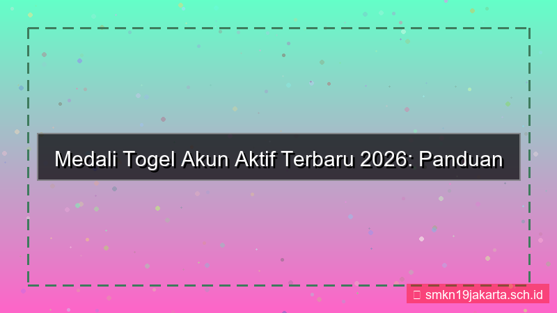 ilustrasi MEDALI TOGEL akun aktif terbaru 2026