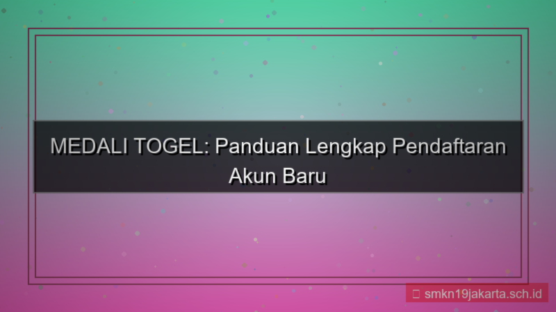 gambar MEDALI TOGEL akun baru 2026