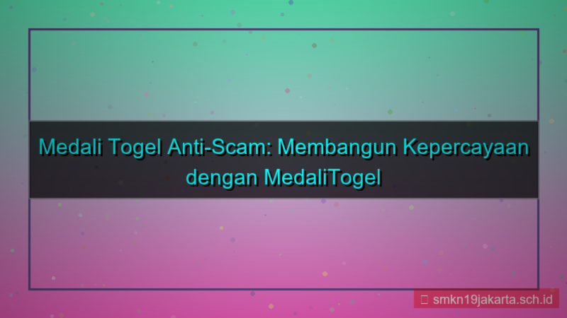 gambar MEDALI TOGEL anti scam medalitogel