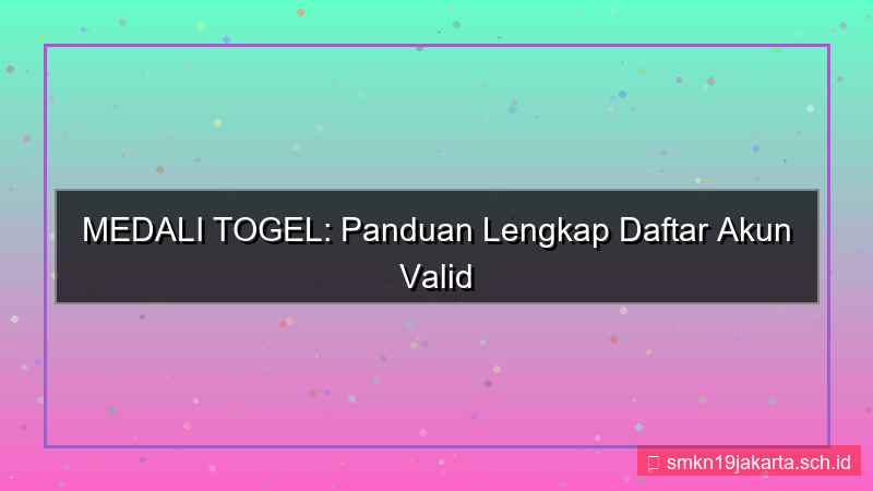 tampilan MEDALI TOGEL daftar akun valid 2026