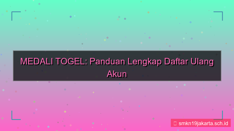 tampilan MEDALI TOGEL daftar ulang akun lama