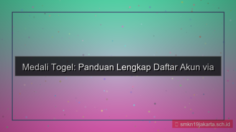 tampilan MEDALI TOGEL daftar via aplikasi